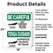 Signmission Hot Surface Sign, 24 in H x 18 in W, Plastic, Hot Surface Do Not Touch Bilingual OS-2PACK-BC-P-1824-L-10029 - alternate 5